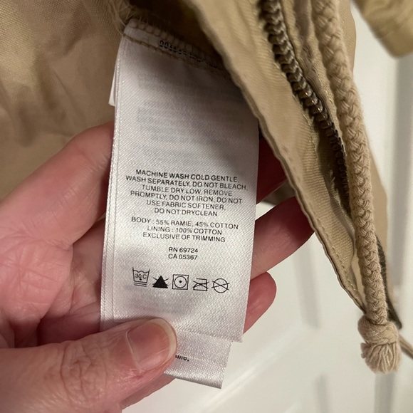 Columbia waxed cotton raincoat. Size XS. EUC. - Picture 3 of 3